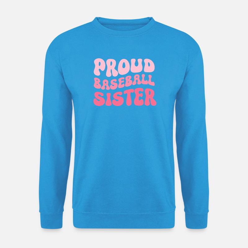 Proud Baseball Sister - Unisex Pullover - Meeresblau