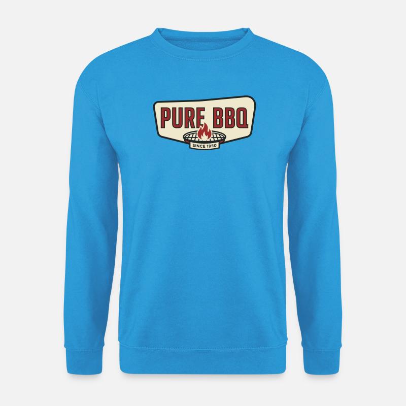 Pure Barbecue Retro Pitmaster Grill - Unisex Pullover - Meeresblau