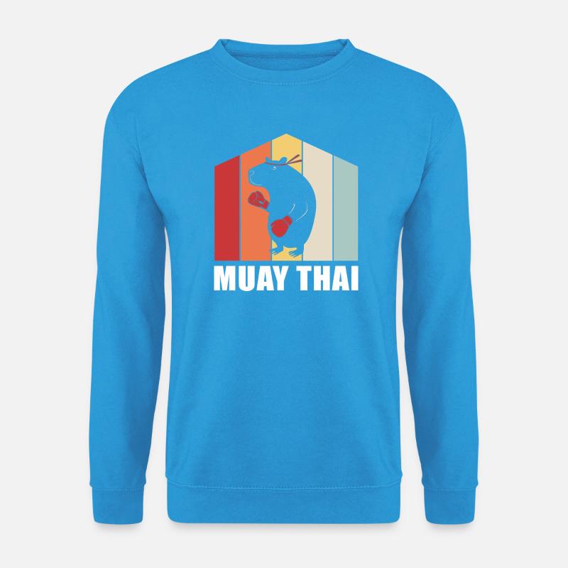 Muay thai Kickboxer Kickboxing Thai boxing - Unisex Pullover - Meeresblau