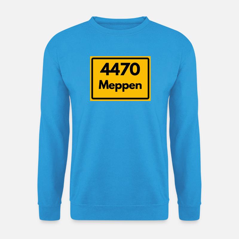 OLD POSTCODE POSTCODE RETRO 4470 MEPPEN - Unisex Sweatshirt - sea blue