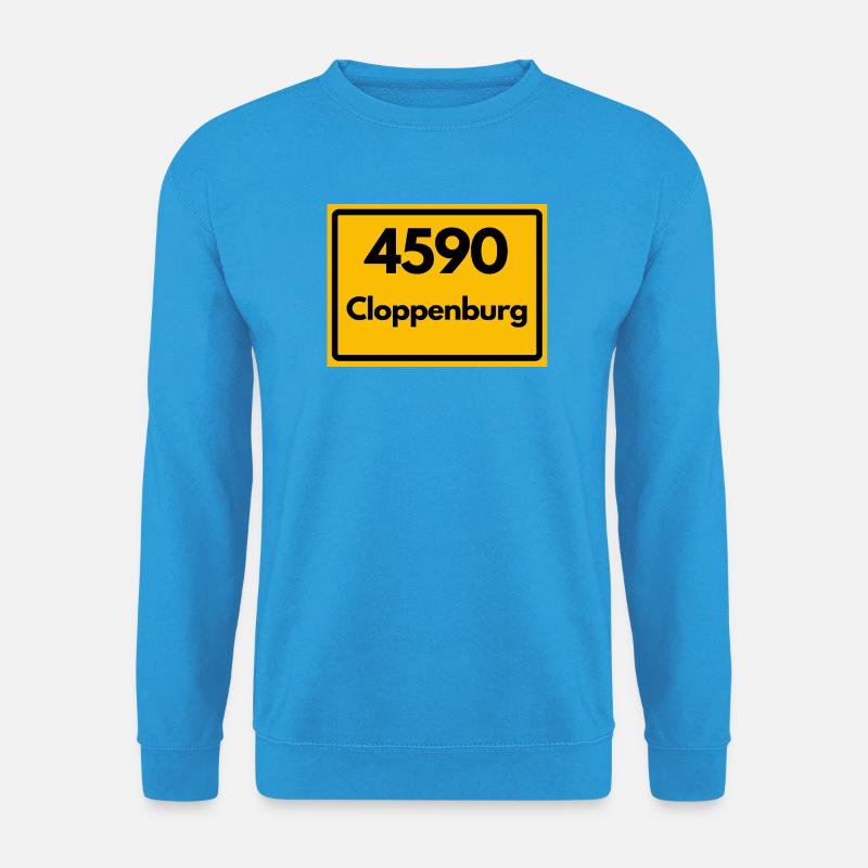 OLD POSTCODE POSTCODE RETRO 4590 CLOPPENBURG - Unisex Sweatshirt - sea blue