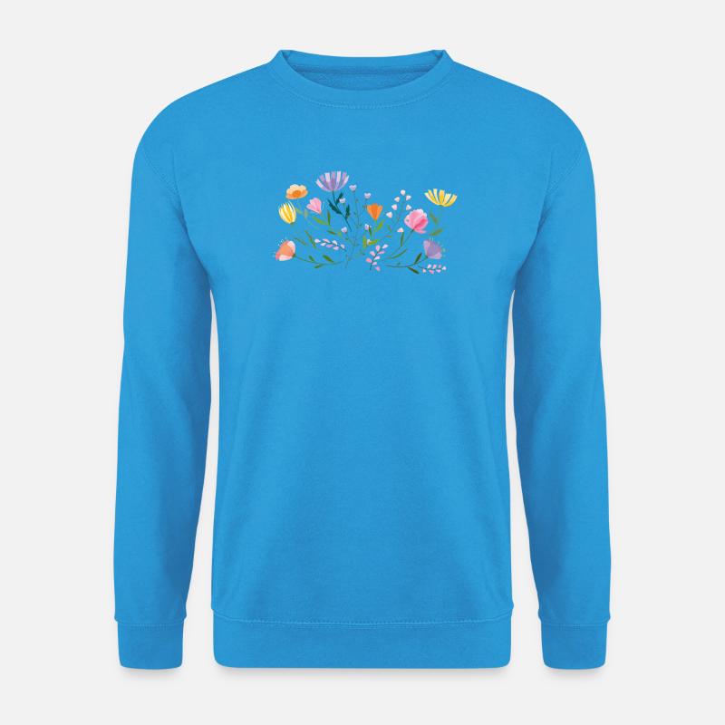 Blumen  Gartenzauber - Unisex Pullover - Meeresblau