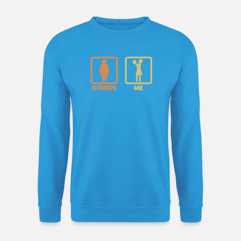 Cheerleading Strichfiguren - Unisex Pullover - Meeresblau