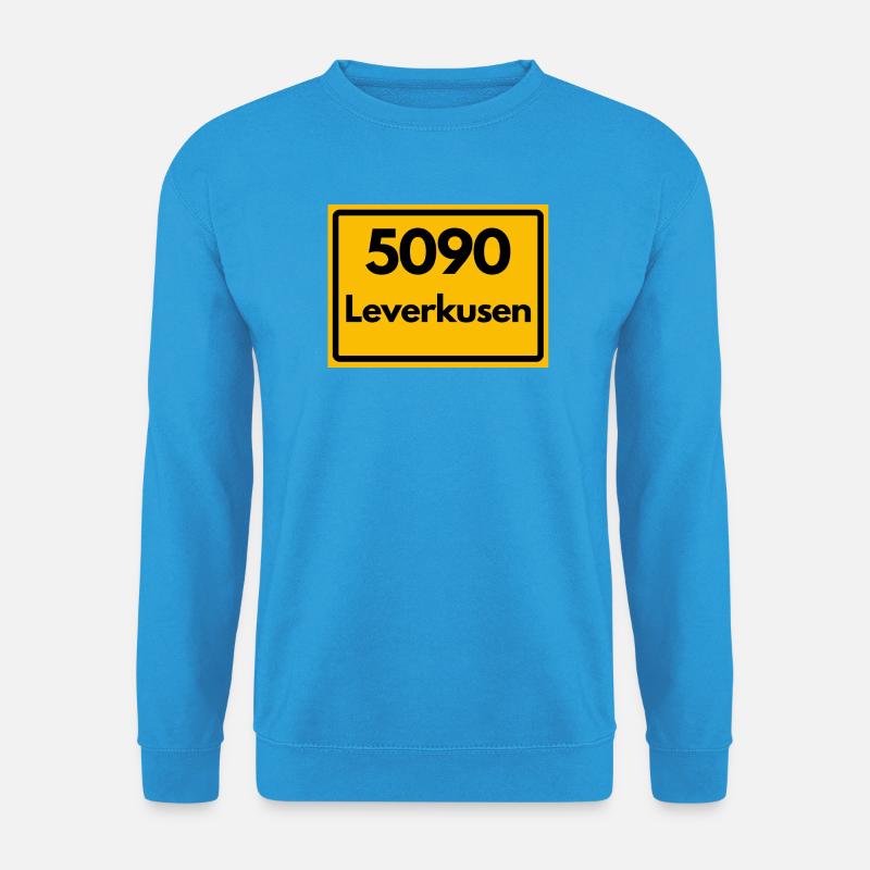 OLD POSTCODE POSTCODE RETRO 5090 LEVERKUSEN - Unisex Sweatshirt - sea blue