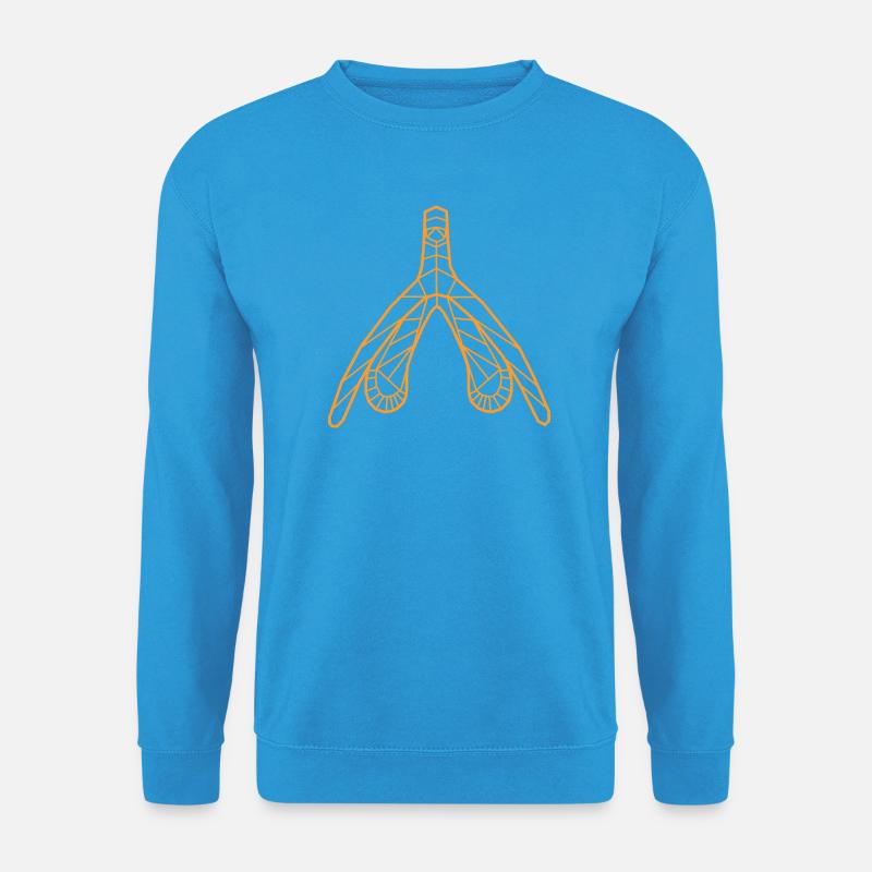 Klitoris_orange - Unisex Pullover - Meeresblau