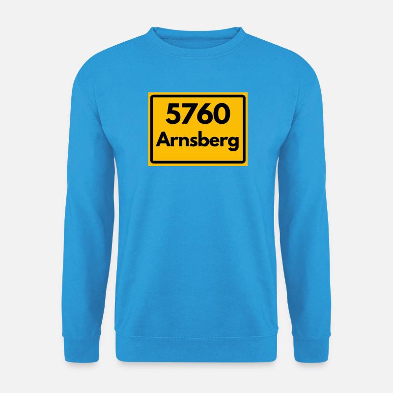 OLD POSTCODE POSTCODE RETRO 5760 ARNSBERG - Unisex Sweatshirt - sea blue