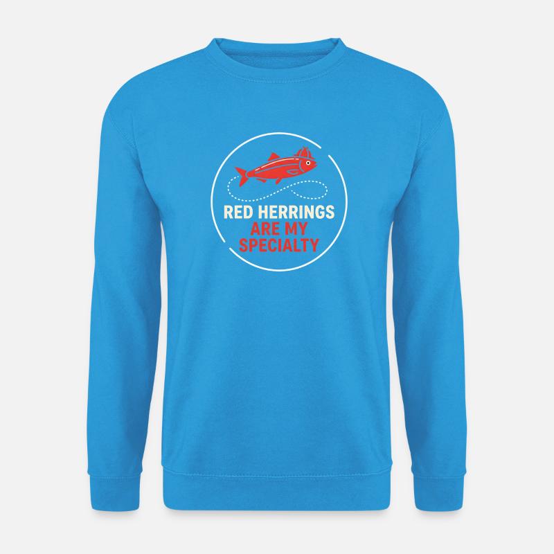 Krimi Red Herrings - Buchliebhaber Geschenk - Unisex Pullover - Meeresblau