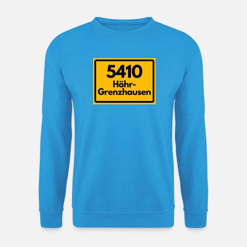ALTE POSTLEITZAHL PLZ RETRO 5410 HÖHR-GRENZHAUSEN - Unisex Pullover - Meeresblau