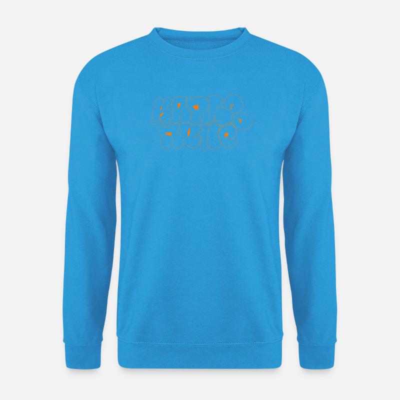 Karlsruhe Style Throw up Bubble Graffiti - Unisex Sweatshirt - sea blue