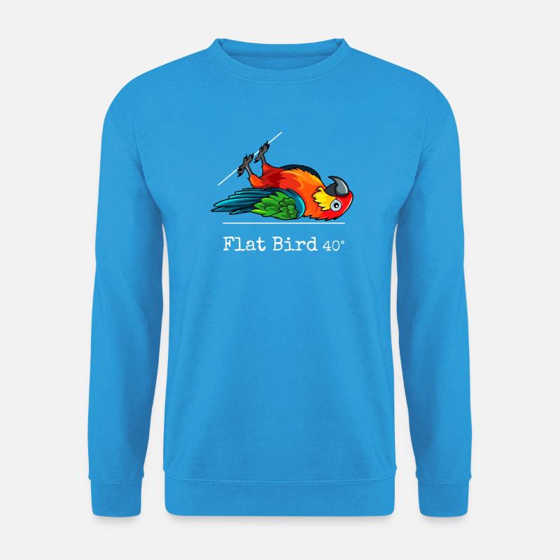 Flat Bird at 40 degrees - Unisex Pullover - Meeresblau