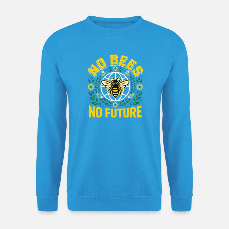 Save the Bees - Retro Umwelt Statement - Unisex Pullover - Meeresblau