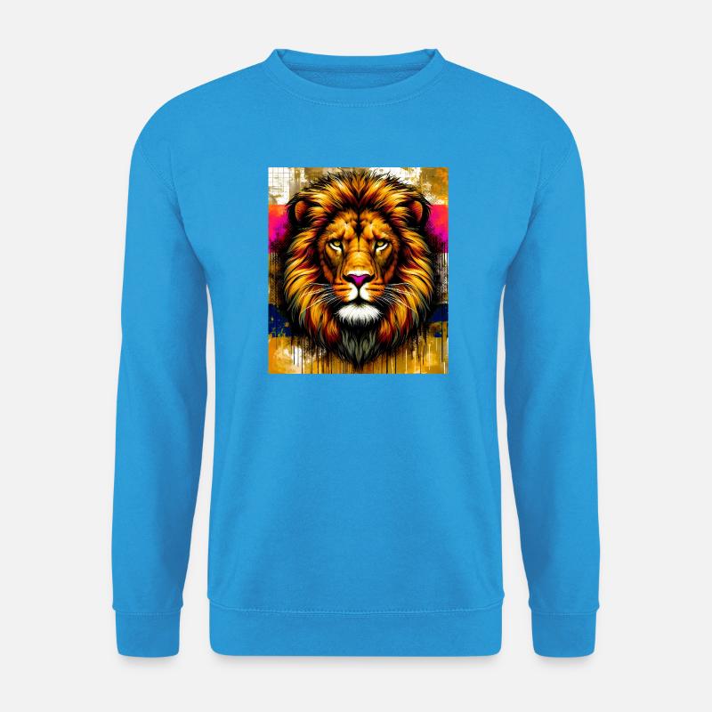 Löwe - Unisex Pullover - Meeresblau