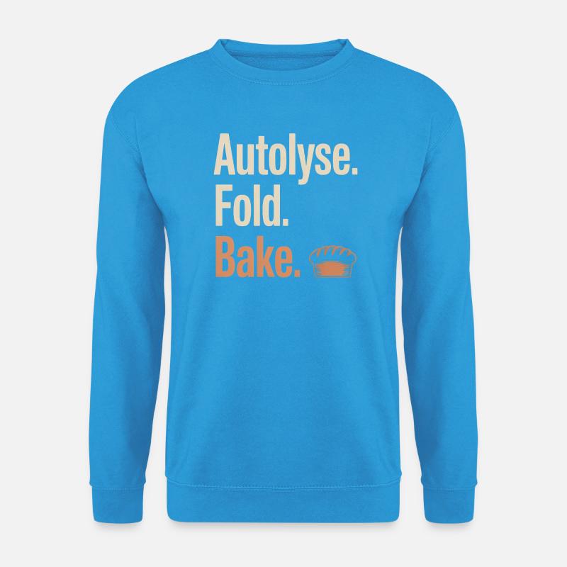 Autolyse Fold Backbrot - Unisex Pullover - Meeresblau