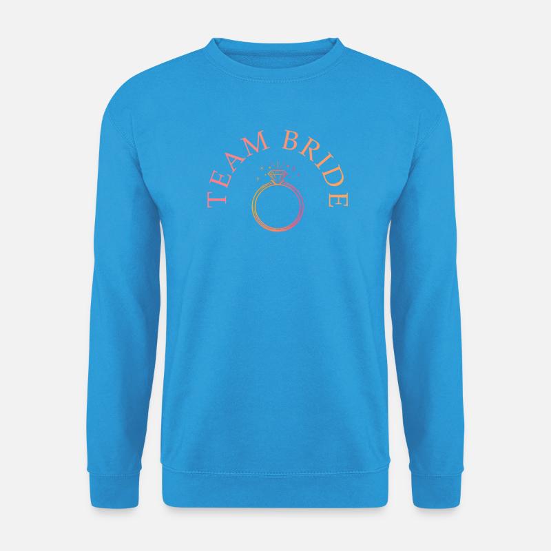Team Bride - Ring - tilpasselig - Unisex sweater - havblå
