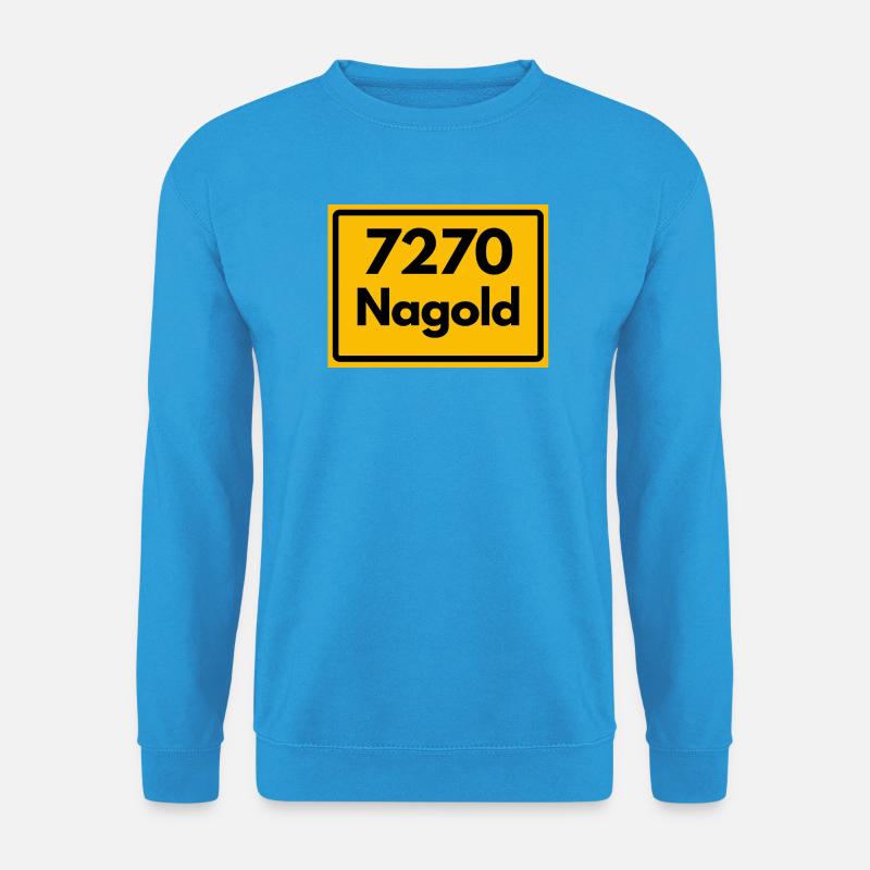 OLD POSTCODE POSTCODE 7270 NAGOLD HEIMATSTOLZ - Unisex Sweatshirt - sea blue