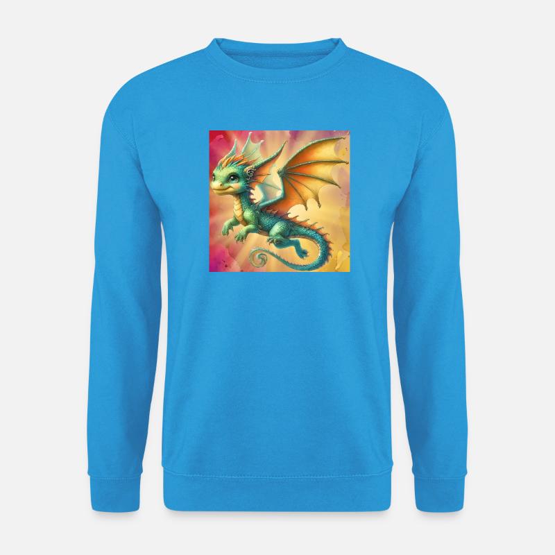 Drache - Unisex Pullover - Meeresblau