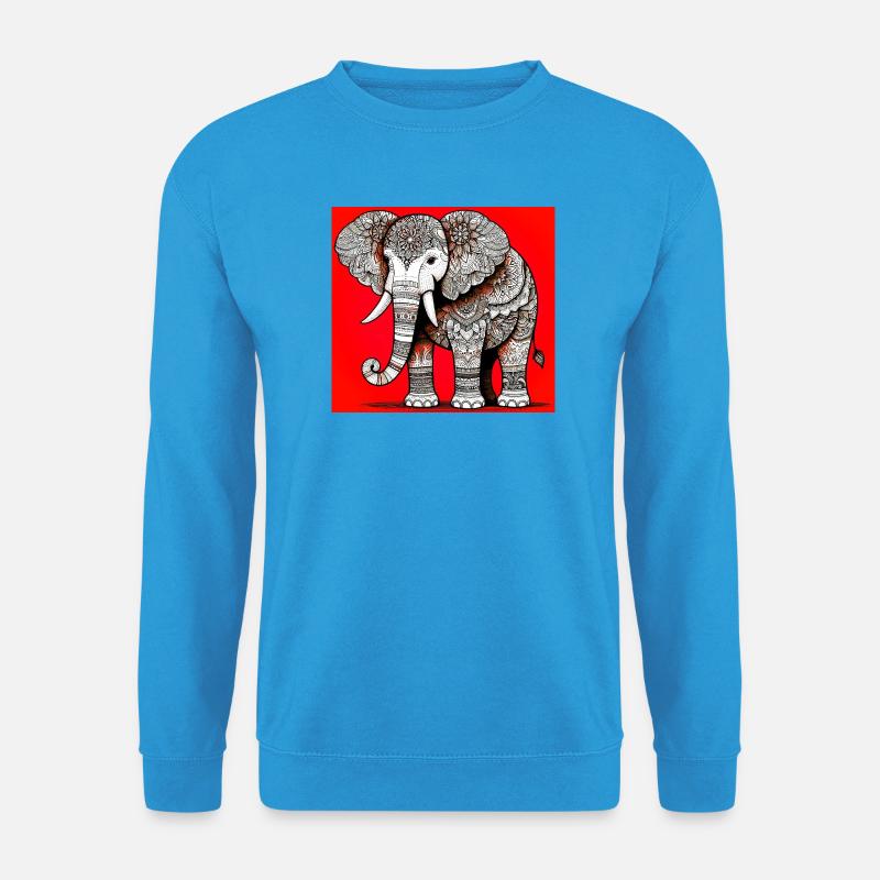 Elefant - Unisex Pullover - Meeresblau