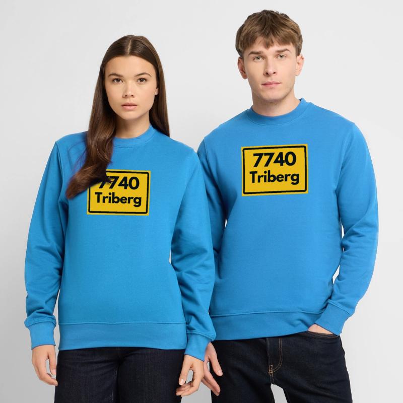 OLD POSTCODE ZIP CODE RETRO 7740 TRIBERG HEIMAT Unisex Sweatshirt