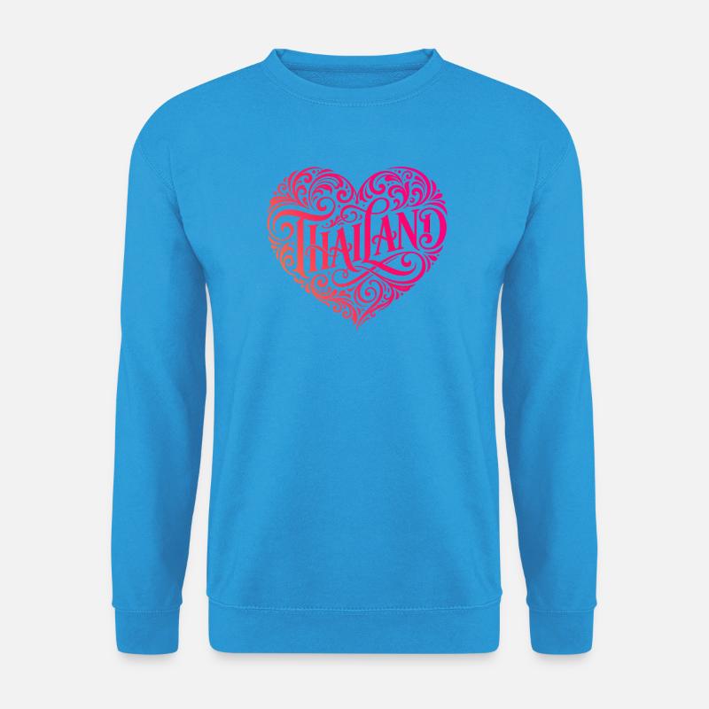 Thailand Herz - Unisex Pullover - Meeresblau