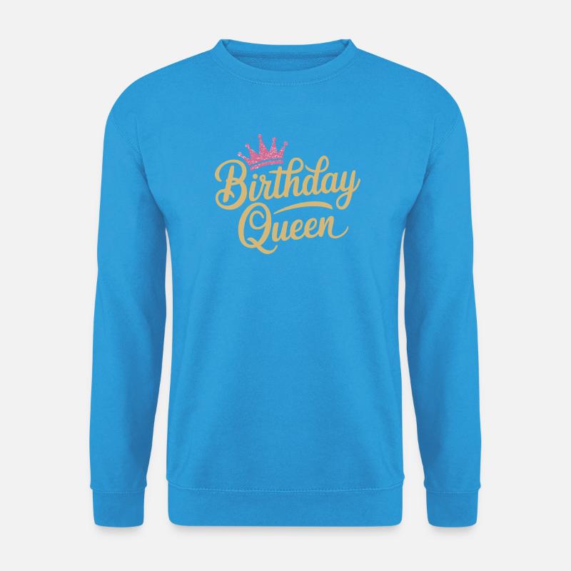 Birthday Queen Design - Unisex Pullover - Meeresblau