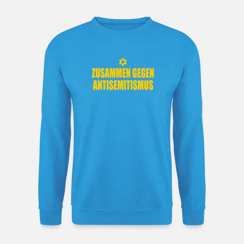 Zusammen Gegen antisemitismus  - Unisex Pullover - Meeresblau
