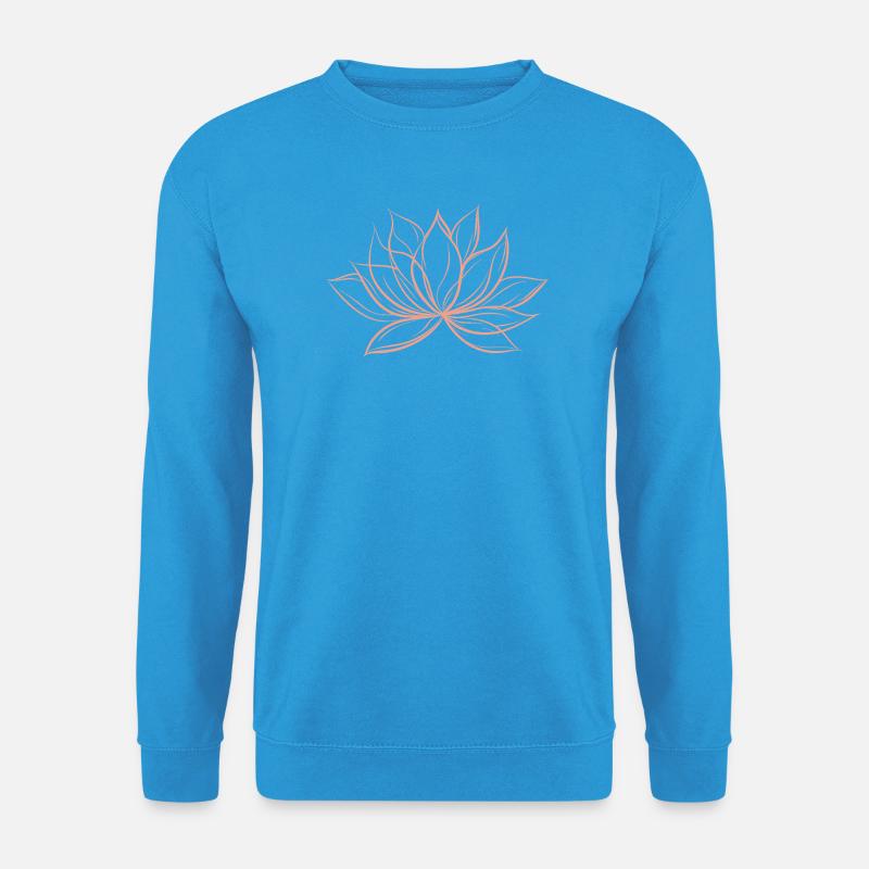 Lotusblume - Unisex Pullover - Meeresblau