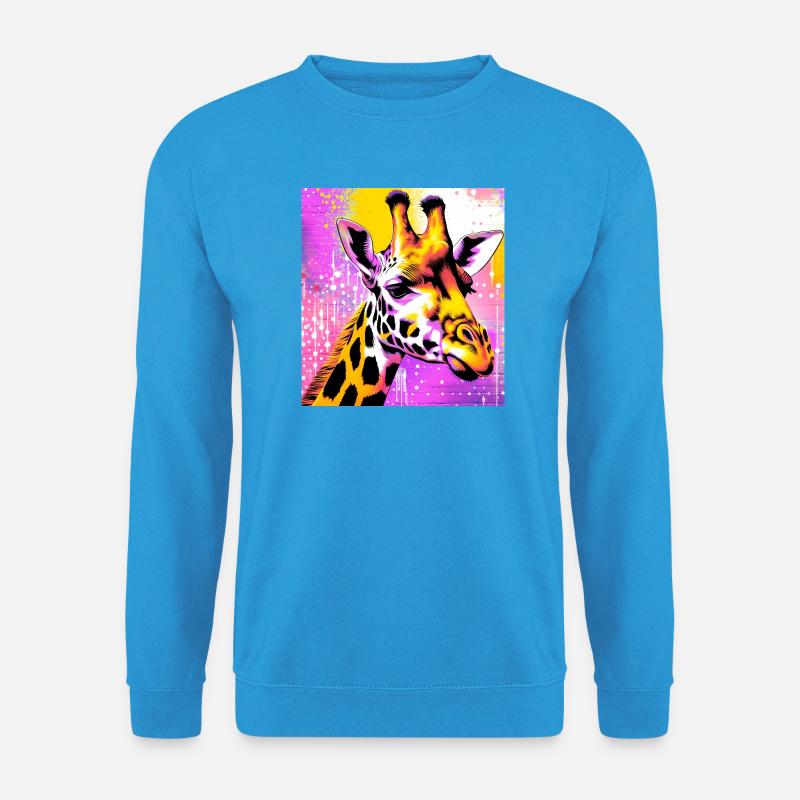 Giraffe - Unisex Pullover - Meeresblau