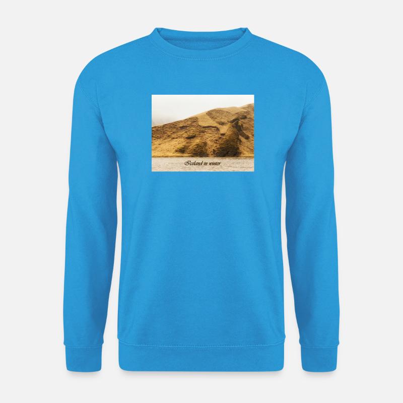 Island im Winter - Unisex Pullover - Meeresblau