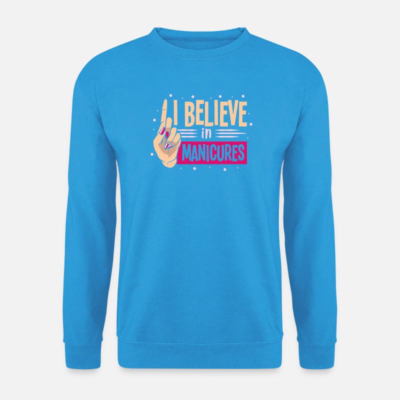Nageldesigner Nageldesignerin Kosmetik Nagelstudio - Unisex Pullover - Meeresblau