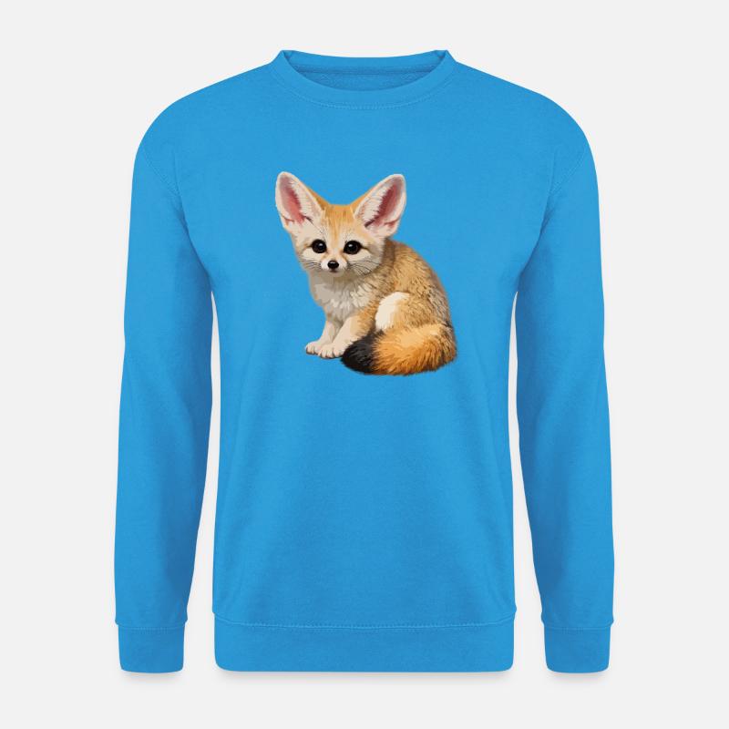 Fennec desert fox - Unisex Sweatshirt - sea blue