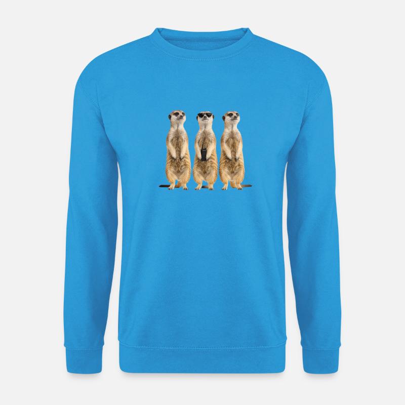 Lustiges Erdmänchen Security Team - Unisex Pullover - Meeresblau