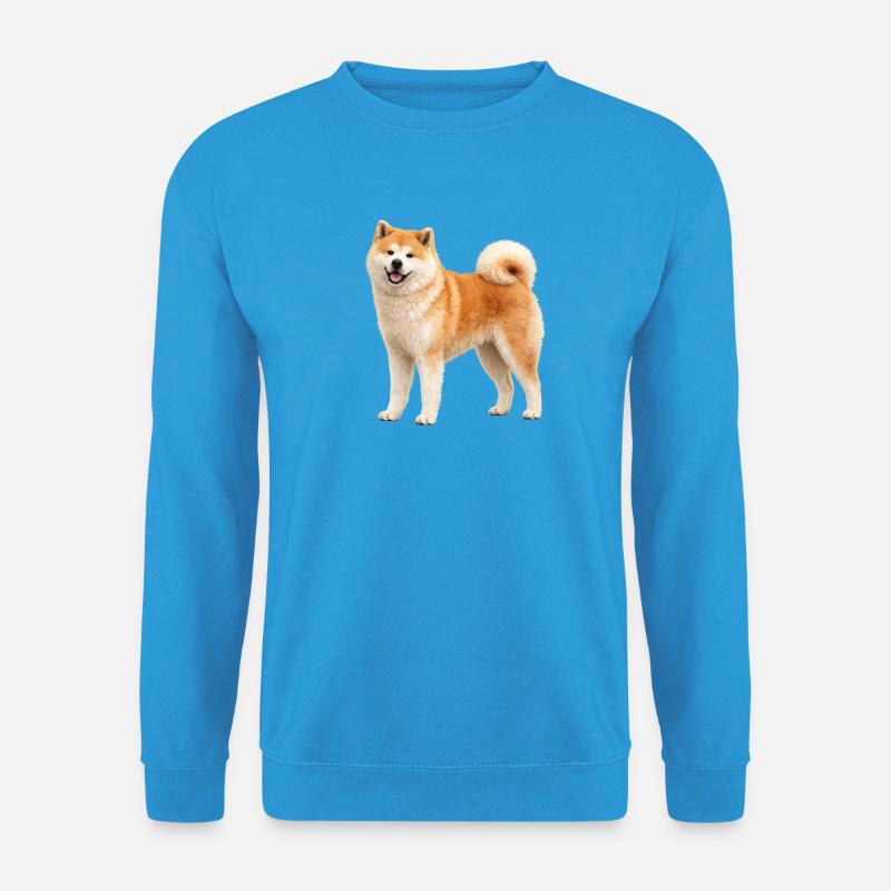 Akita-Inu-Erz - Unisex Pullover - Meeresblau