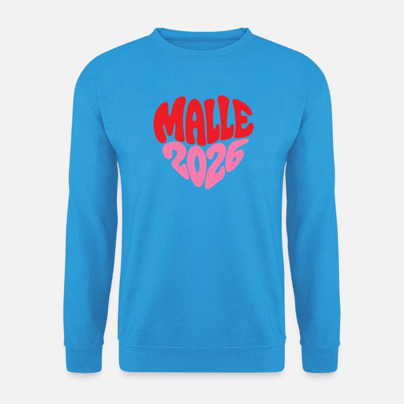 Mallorca Malle 2026 Liebe - Unisex Pullover - Meeresblau