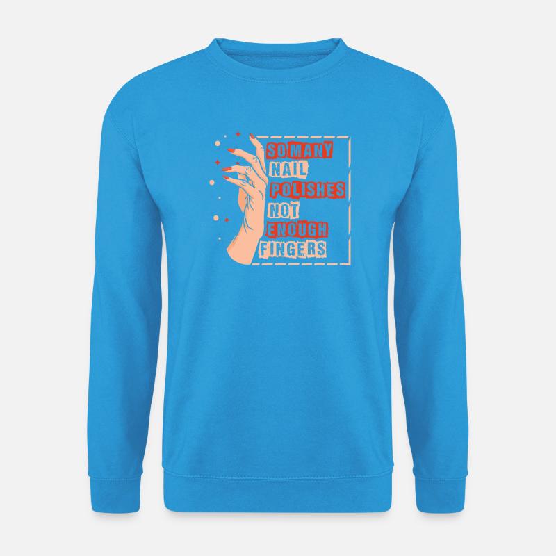 Nageldesigner Nageldesignerin Kosmetik Nagelstudio - Unisex Pullover - Meeresblau