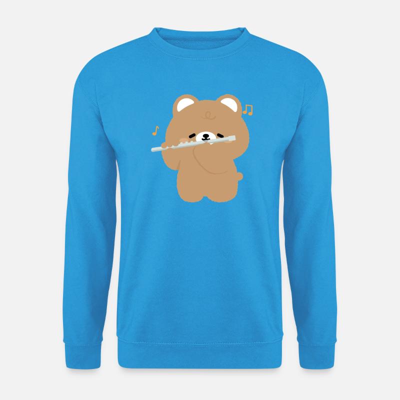 Bärenflöten-Serenade - Unisex Pullover - Meeresblau