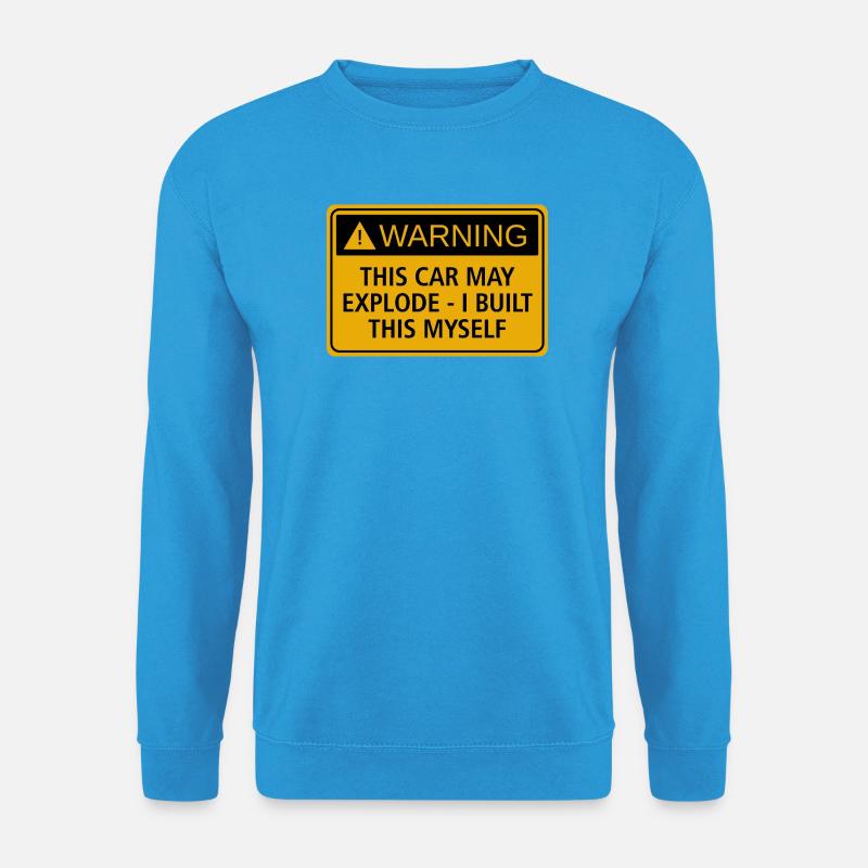 JDM sticker - this car may explode - Unisex Sweatshirt - sea blue