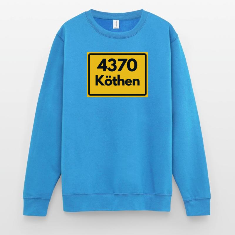 OLD POSTCODE ZIP CODE 4370 KÖTHEN HEIMATSTOLZ Unisex Sweatshirt