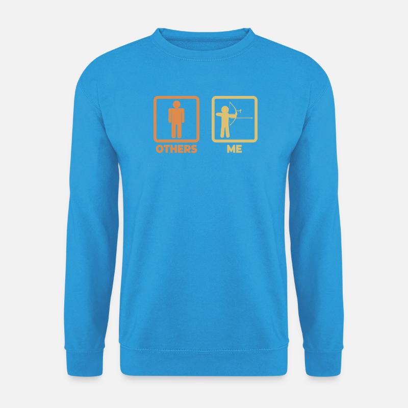 Archer stick figure - Unisex Sweatshirt - sea blue
