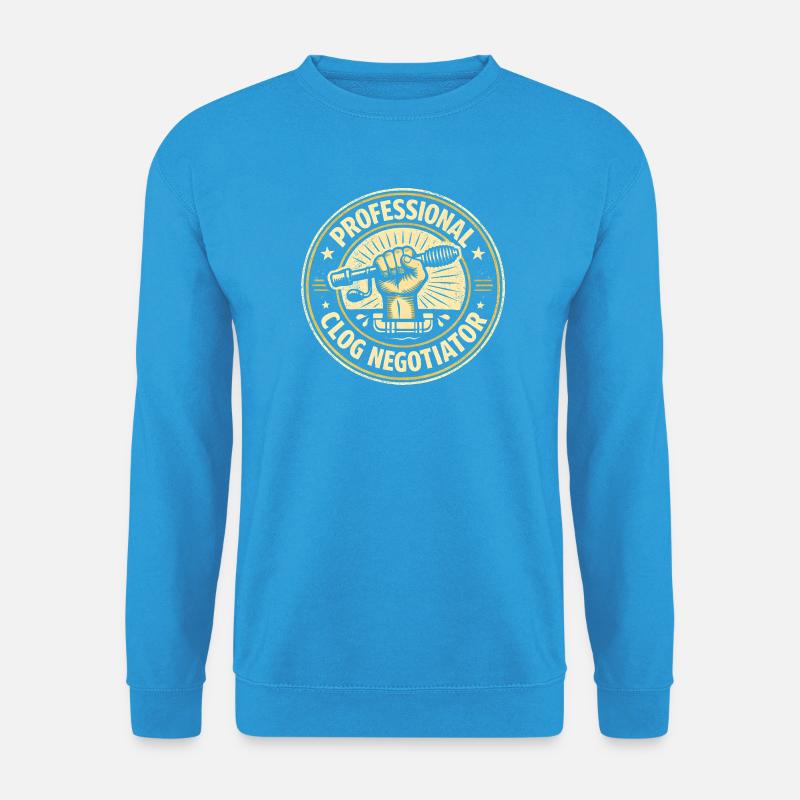 Constipation Professional | Pipe cleaning - Unisex Sweatshirt - sea blue