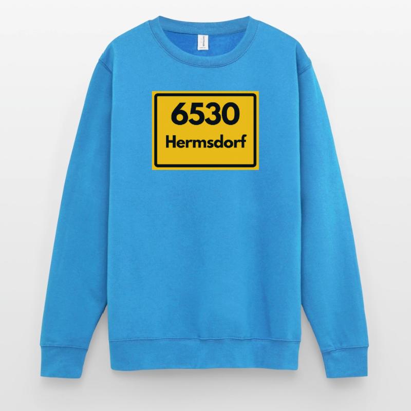 Old Postcode 6530 Hermsdorf, Thuringia, Postal Code Unisex Sweatshirt