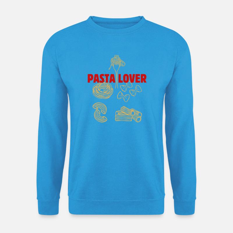 Pasta Liebhaber Muster - Unisex Pullover - Meeresblau