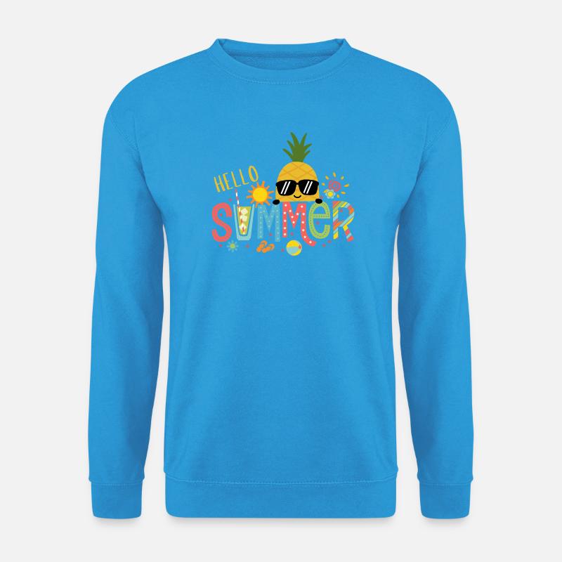 Ananassonne Heller Sommer - Unisex Pullover - Meeresblau