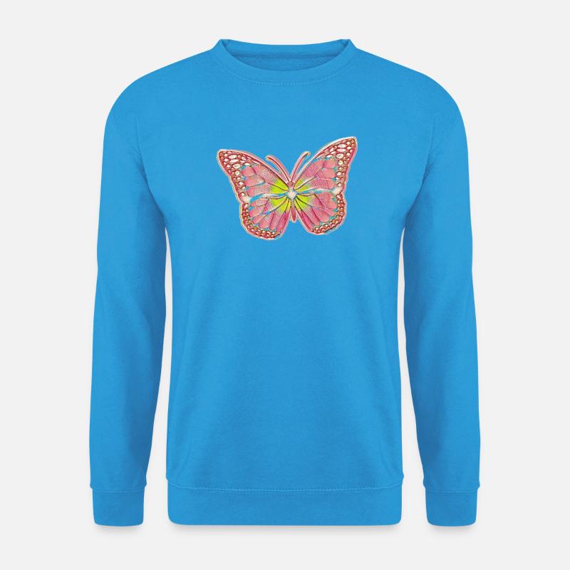 Schmetterlingsmärchen-Magisches Design - Unisex Pullover - Meeresblau
