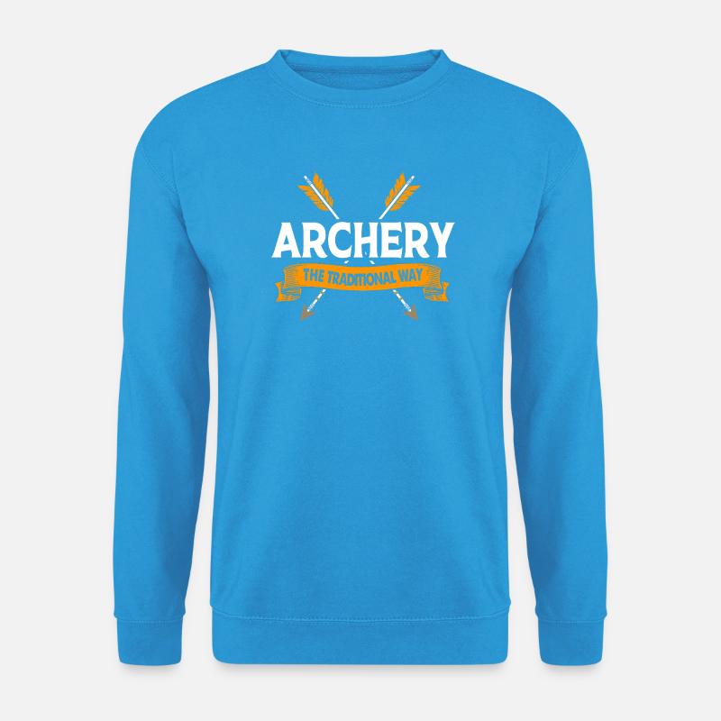 Bogenschießen Bogen Bogenschütze - Unisex Pullover - Meeresblau