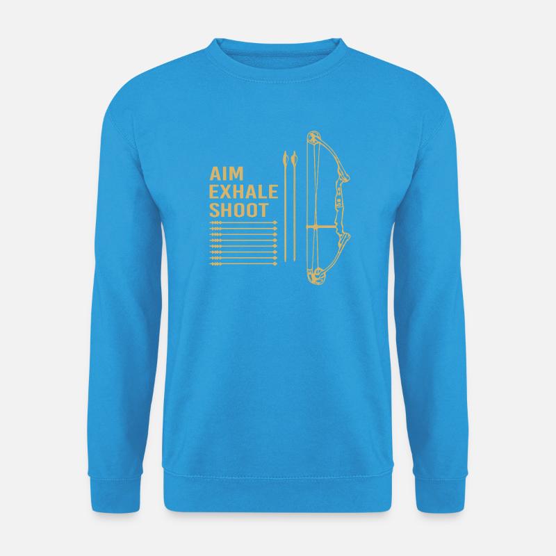 Bogenschütze Bogen Bogenschießen - Unisex Pullover - Meeresblau