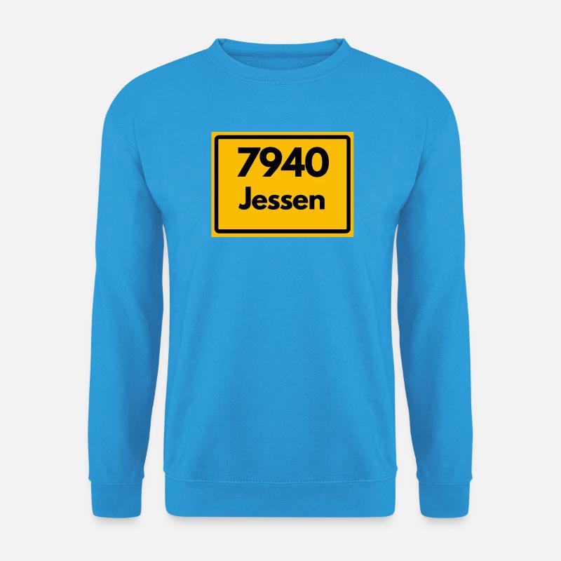 ANCIEN CODE POSTAL, SAXE-ANHALT 7940 JESSEN - Sweat-shirt Unisexe - bleu mer