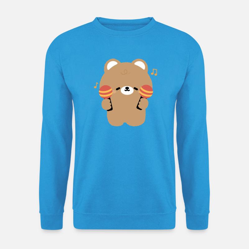 Bear Maraca Beat - Unisex Sweatshirt - sea blue