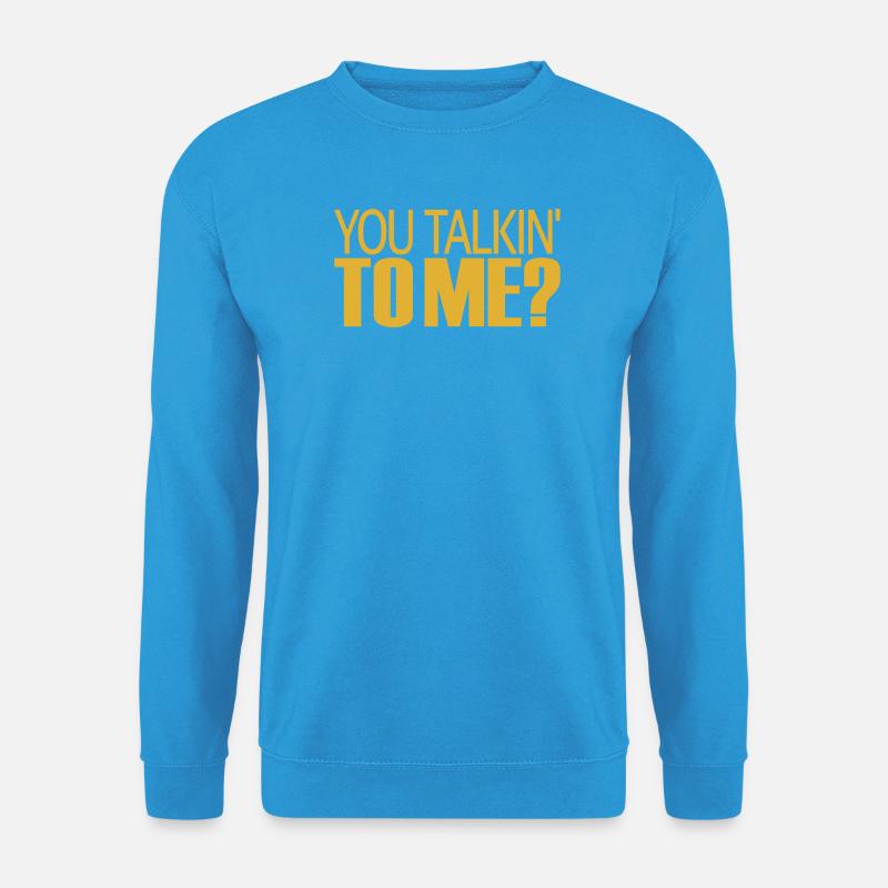Redest du mit mir? - Unisex Pullover - Meeresblau