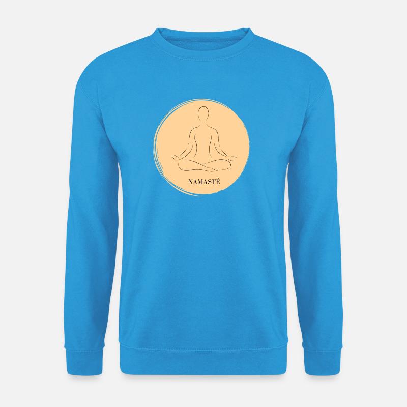 Namaste yoga - Unisex Pullover - Meeresblau