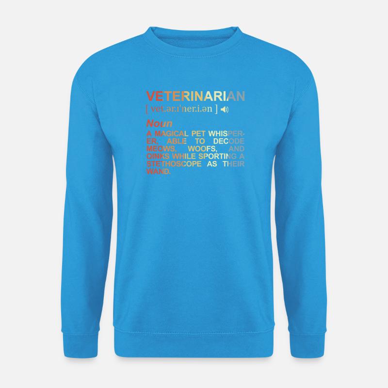 Tierarzt Bedeutung - Unisex Pullover - Meeresblau